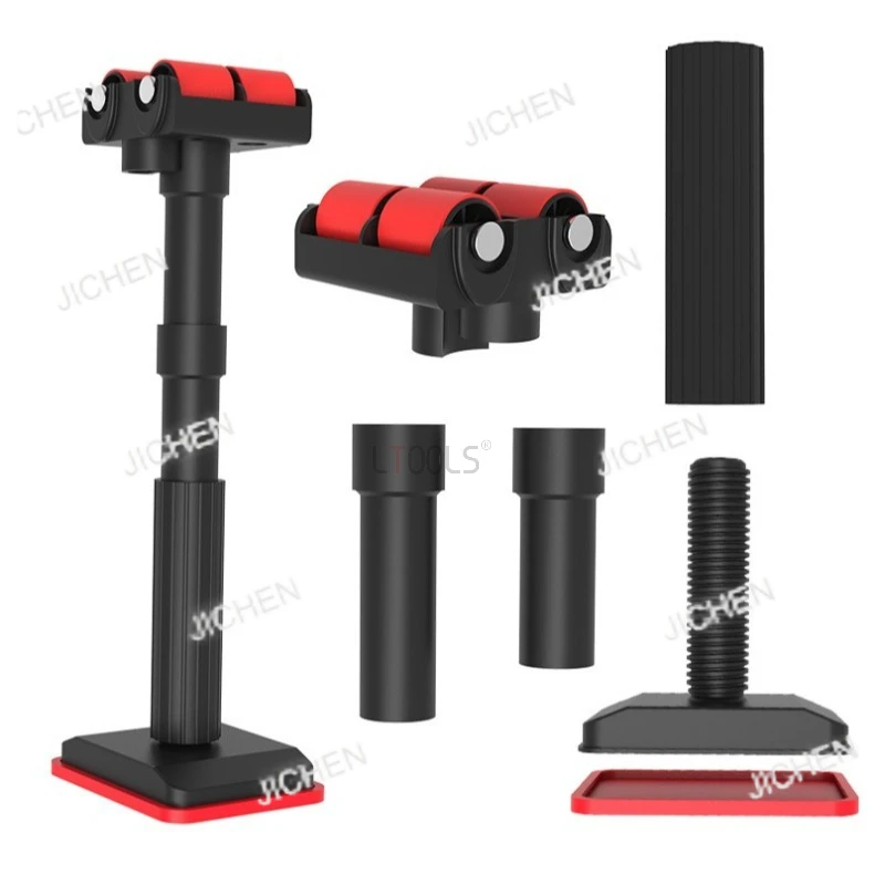 

19-46cm Upgraded Pulley Support Adjustable Roller Jacks - Bathroom Cabinet Installation Lifting Aid Tool(Durable,Easy To Adjust)