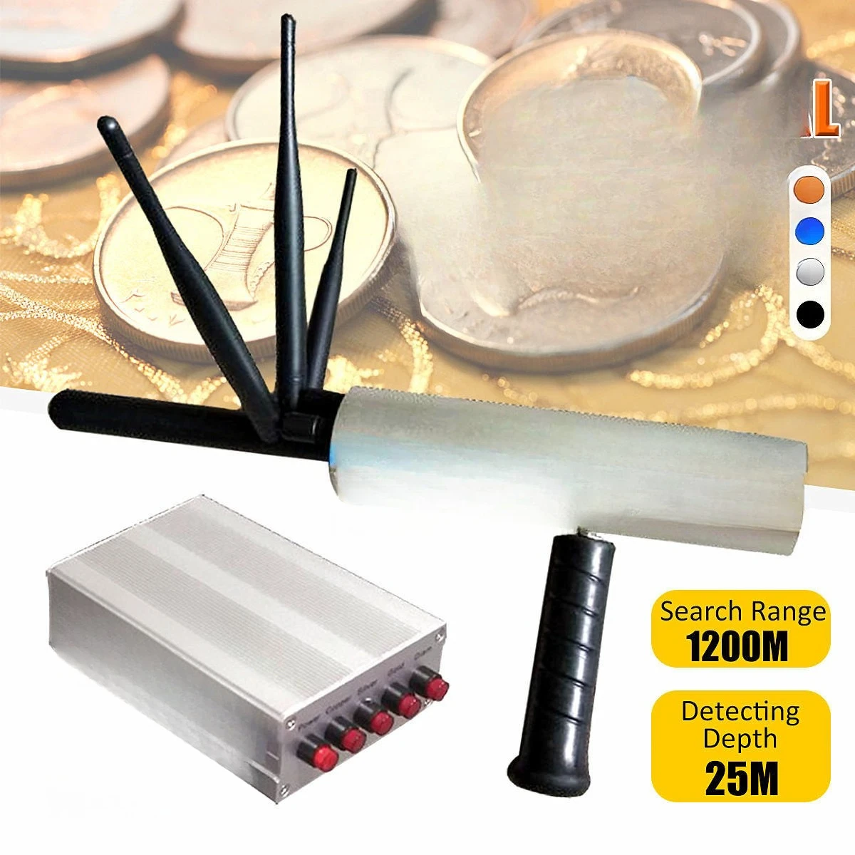 Long-term buried deep underground gold, silver, copper, diamond, metal positioning, metal detector