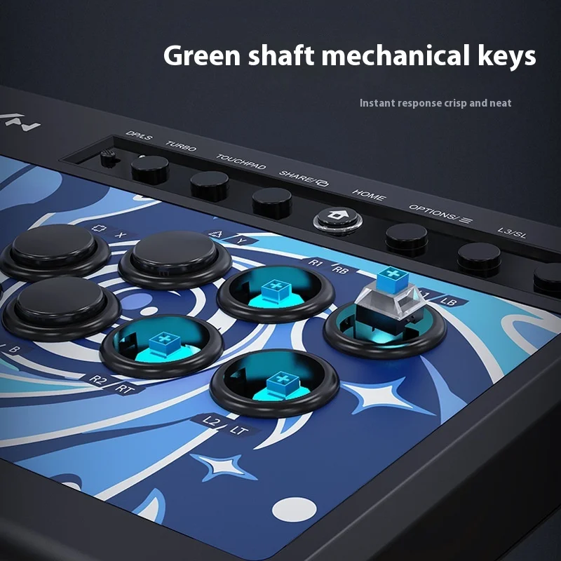 PXN 008 ستريت فايتر القتال عصا التحكم المخصصة أذرع التحكم في ألعاب الفيديو PS4 أندرويد التلفزيون التبديل البخار لعبة الملحقات USB توربو الكمبيوتر #4