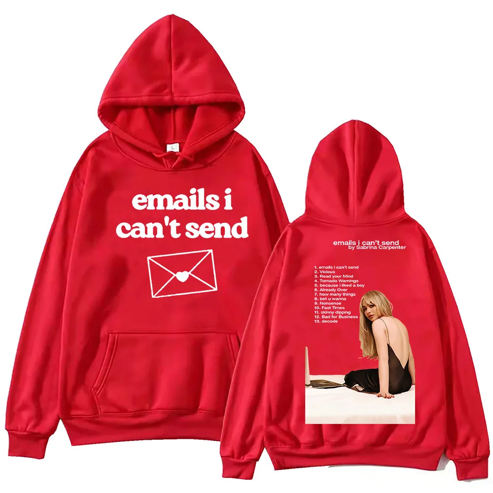 Emails I Can't Send Sabrina Carpenter Hoodie Harajuku Hip Hop Pullover Tops Sweatshirt