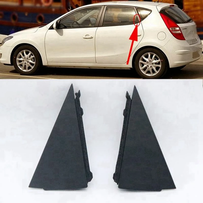 Car Rear Window Glass Panel Trim Cover Side Triangle Trim Plates 838302L000 838402L000 For Hyundai I30 2009