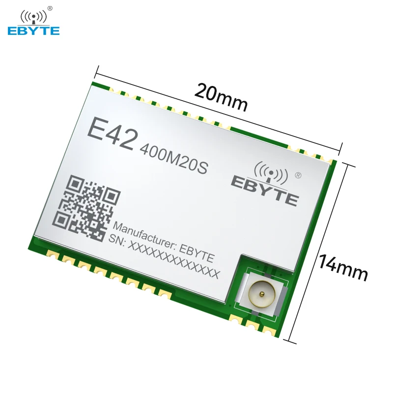 Wireless Module 433/470MHz EBYTE E42-400M20S 20dBm IPEX Stamp Hole 2.5KM RF Transceiver Remote Control Module Small Size