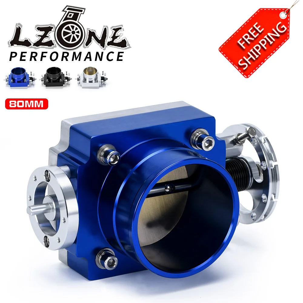 

FREE SHIPPING - NEW THROTTLE BODY 80MM THROTTLE BODY PERFORMANCE INTAKE MANIFOLD BILLET ALUMINUM HIGH FLOW JR6980