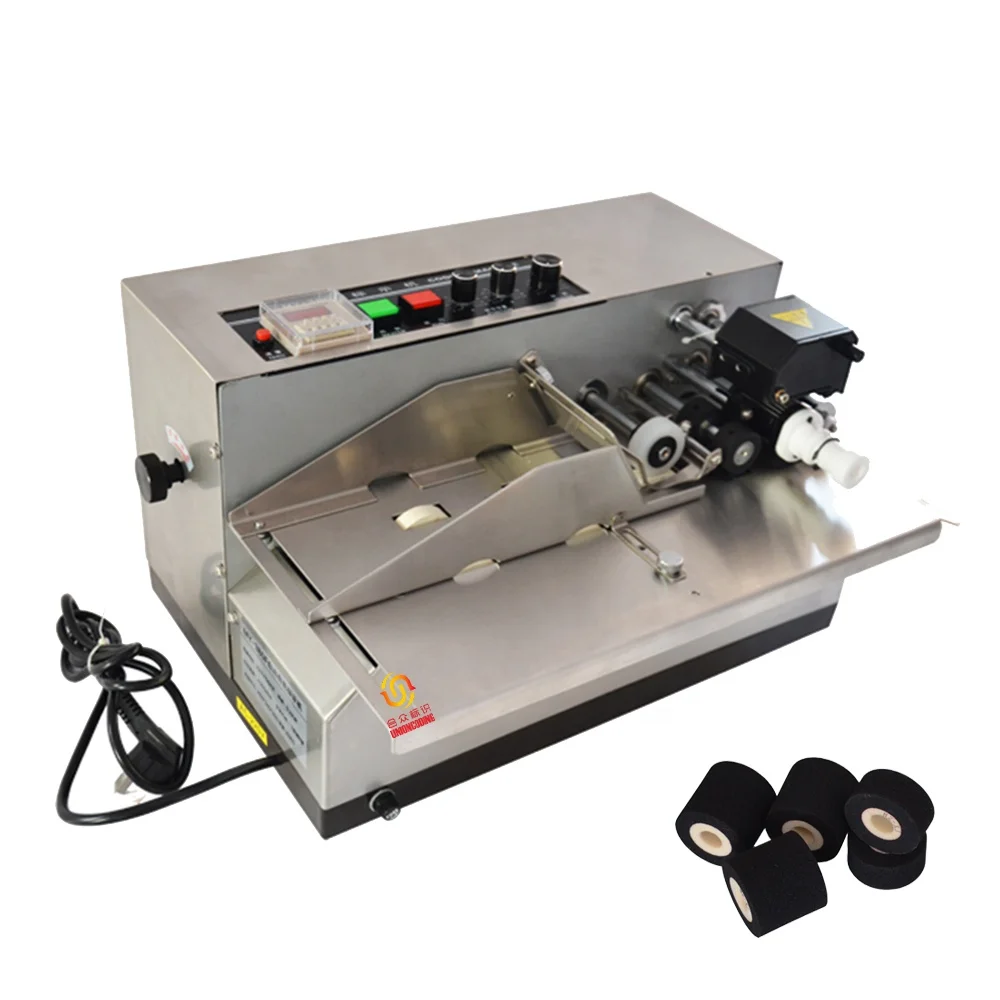 MY-380 Stainless Steel Automatic Date Printer Solid Ink Roll Batch Coding Machine