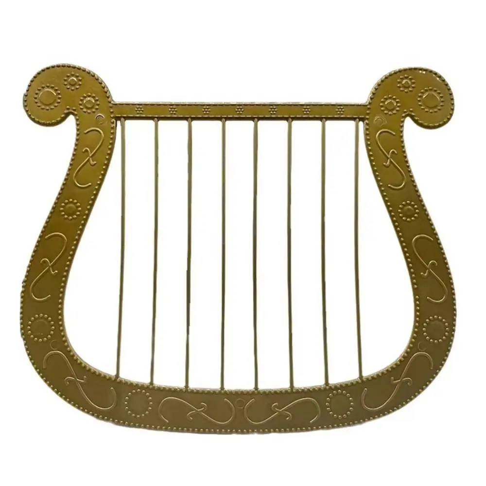 2025 Plastic Simulation Harp Practical Angel Theme Harp Model Party Accessories Mini Simulated Instrument Cosplay