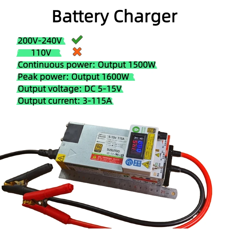 12.6V 14.6V, 100A 120A ternary charger, car programming power supply, audio adjustment power supply, high power, RV charging