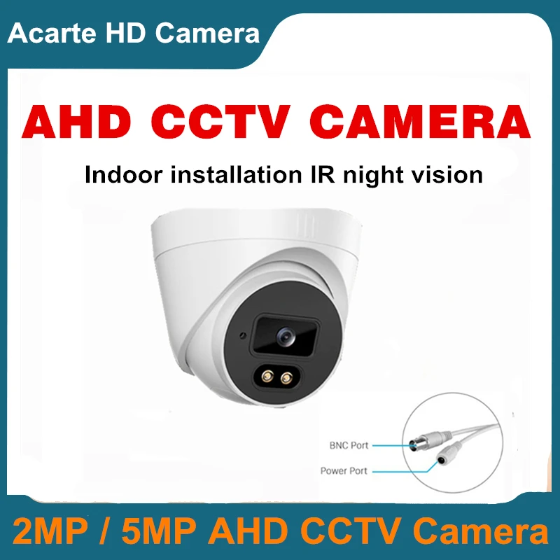 Acarte 2MP/5MP CCTV Security Camera Indoor IR Night Vision Analog Dome Camera