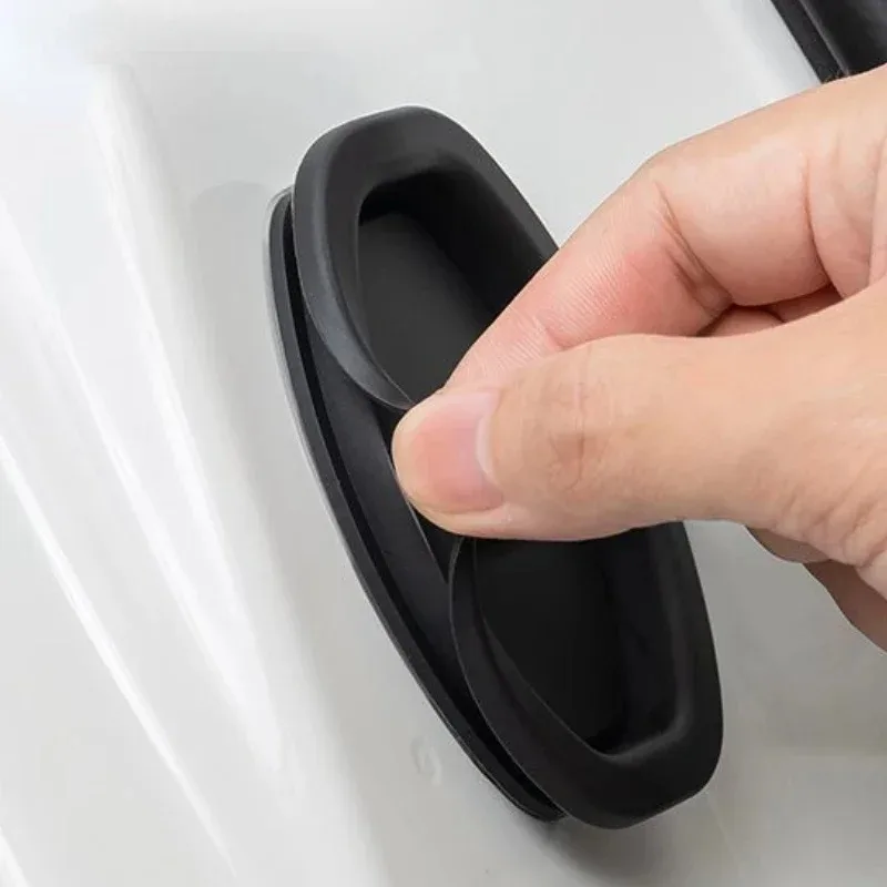 For Mercedes Benz A B C E S G Class GLB GLA GLC GLE GLS CLA Silicone Black Car Door Lock Cover Trim Interior Accessories
