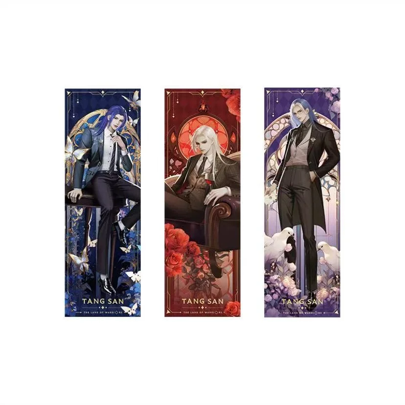 الرسمية أنيمي أرض المحاربين تانغ سان عيد ميلاد سلسلة تذكارية تذكرة الليزر زخرفة تأثيري الأصلي الاطفال هدية TX