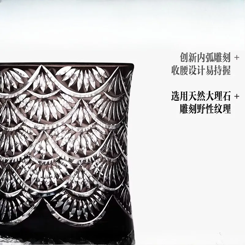 Arowana wine glass whisky cup gift box packaging foreign wine cup personalized creative gift