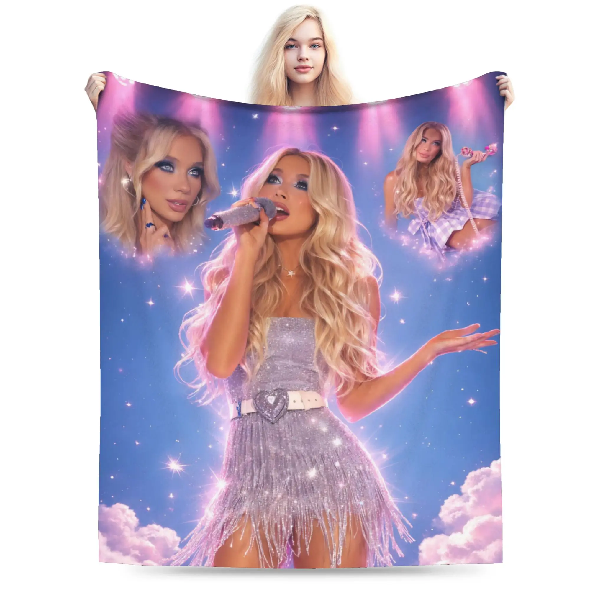 Megan Moroney Singer  Blanket Multiple Sizes Super Soft Cozy  Throw Blankets for Sofa Couch and Bed