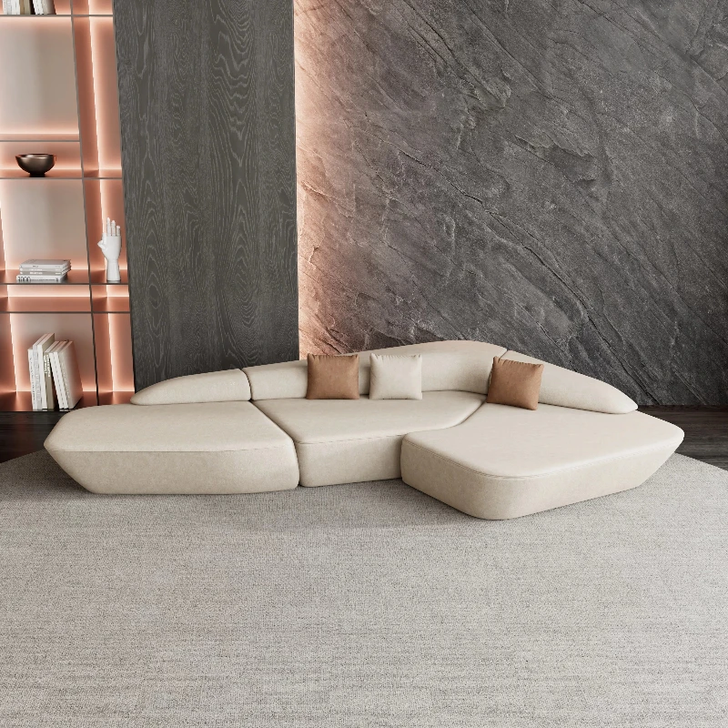 LMM minimalist special-shaped corner sofa sitting area hotel lobby business meeting