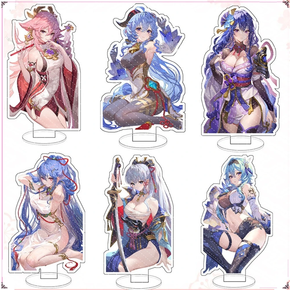 

wholesale Genshin Impact Anime Peripheral Characters Acrylic Stand Model Desktop decorative ornaments Birthday Creative Gifts