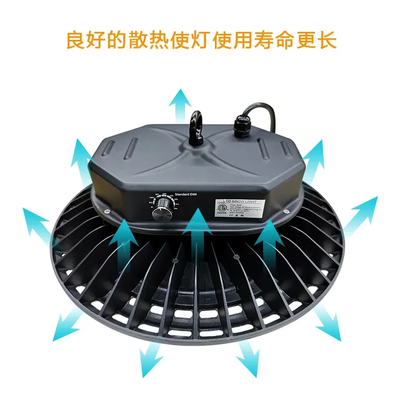 Greenhouse full spectrum lens filling light strawberry orchid grape passion fruit round ufo plant growth light