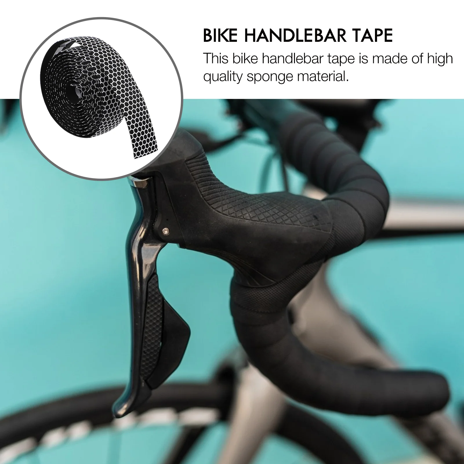 

1Set Mountain Bike Handlebar Tape Shock Absorbing Sponge Bar Tape Cycling Handle Wrap Long Distance Comfort Grip Strap