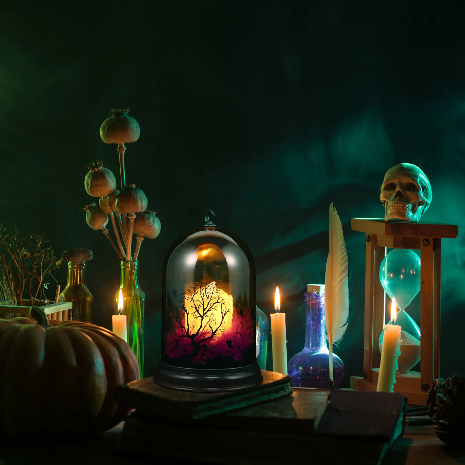 

Pumpkin Lantern Props LED Night Lamp Halloween Adornment Light Decor Electronic Component Decorative