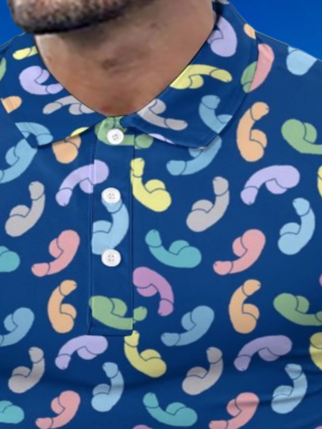 قميص بولو بياقة مطبوعة ثلاثية الأبعاد، بلوفر رجالي بأكمام قصيرة، مقاس كبير، ملابس رياضية كاجوال، موضة الصيف، مريح للتنفس