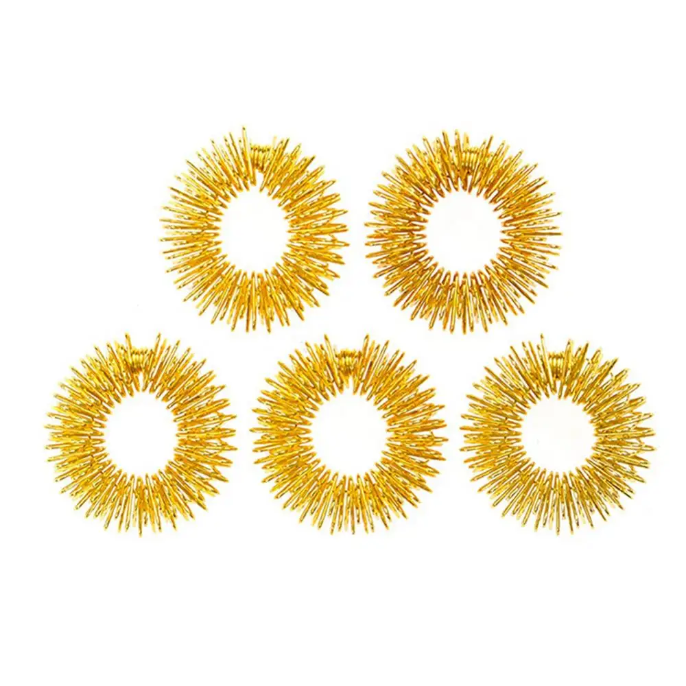 Anneau de massage mentaires oriel Spiky Fidget, outil de jouet de soins de santé pour enfants et adultes, 10 pièces