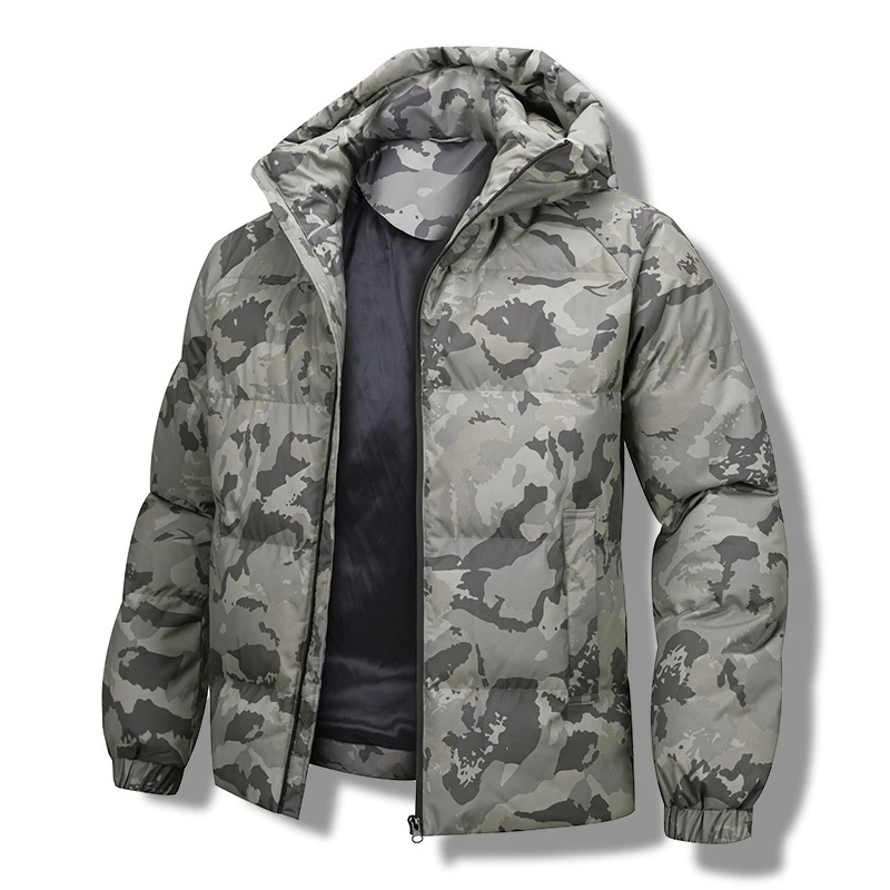 

Men's Camouflage Tactical Parkas Outdoor Windproof Waterproof 3-in-1 Functional Hunting Jacket Thermal Casual Work Rain Jacket