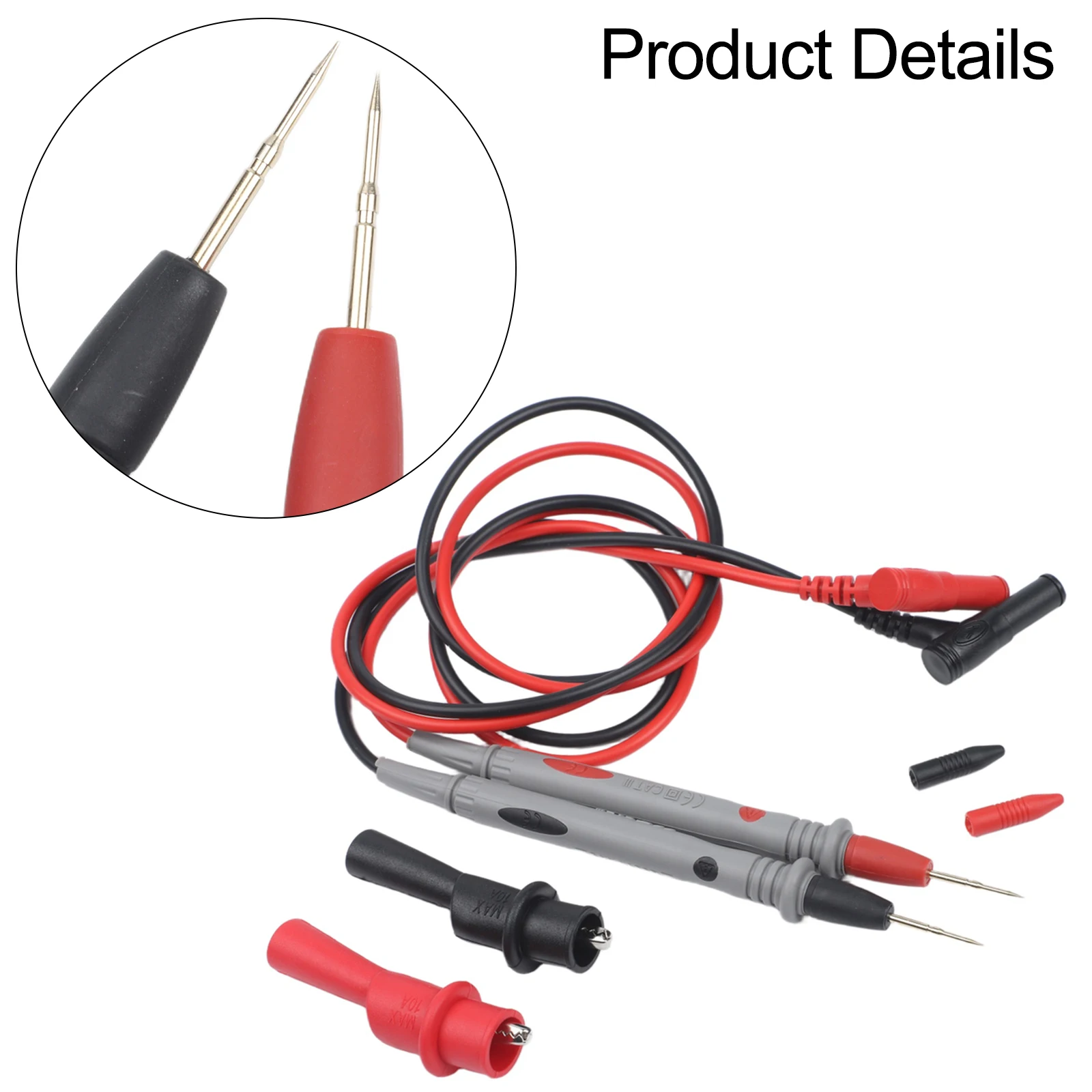 For All Multimeters Gold-plated Needles Multimeter Probes For Circuit Breaker Checks Reinforced Alloy Steel Probes