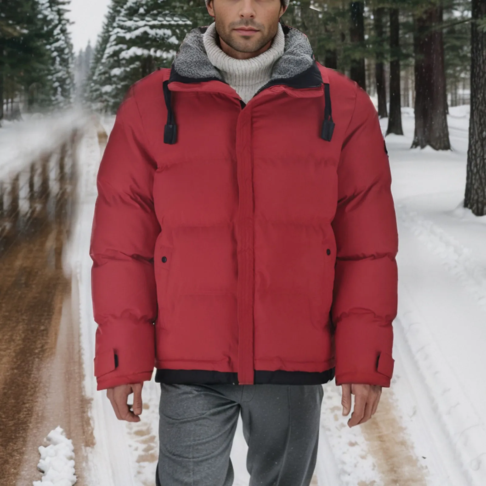 Winter Parkas Men Plus Size Thick Padded Jacket Coat Fashion Casual Parkas Male Big Size Waterproof Thick Parkas Clothes
