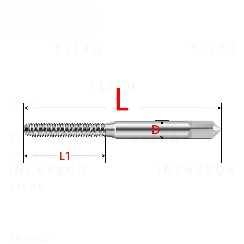 1PCS HSSE White/TIN/TC50/TICN Roll Forming Tap UNC 1-64~10-24 3/16 12-24 1/4 5/16 3/8 7/16 1/2 9/16 5/8 Screw Thread Taps