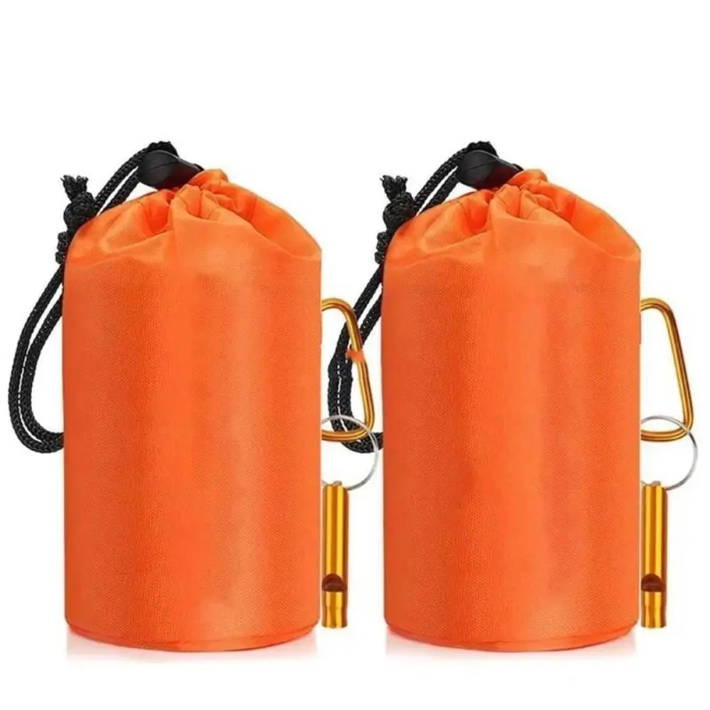 مع حقيبة التخزين كيس النوم في حالات الطوارئ قابلة لإعادة الاستخدام مقاوم للماء بقاء كيس النوم الحرارية المحمولة بطانية بقاء الطوارئ