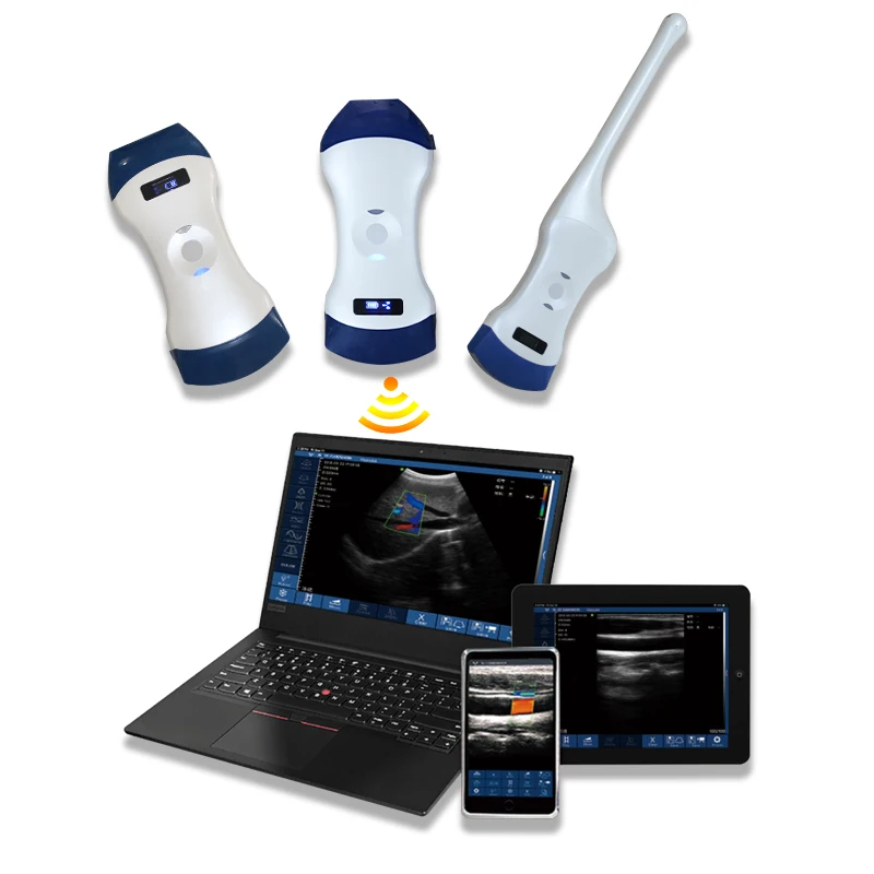 K-DC100 Wifi Probe Type 2 In 1 Double Head Probe Clinic Veterinary Color Doppler Wireless Ultrasound Probe