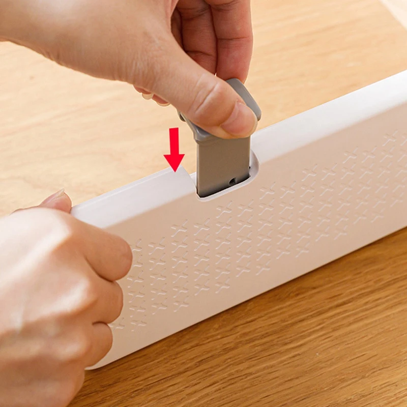 Organizer Adjustable Storage Retractable Drawer Partition Holder Household Clapboard Kitchen 4PC