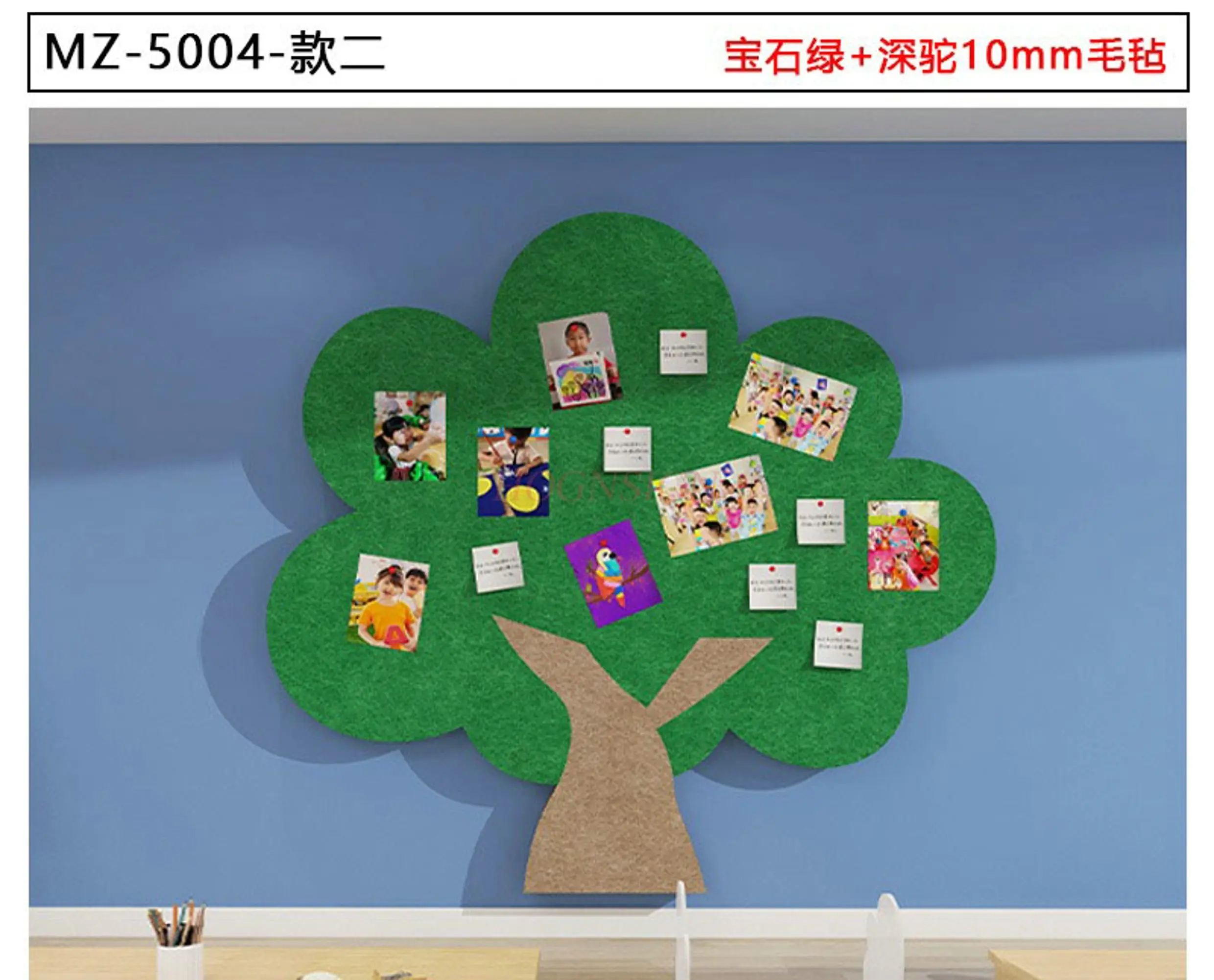 1pcs Felt Kindergarten Wall Decoration Classroom Finished Wishing Tree Display Background