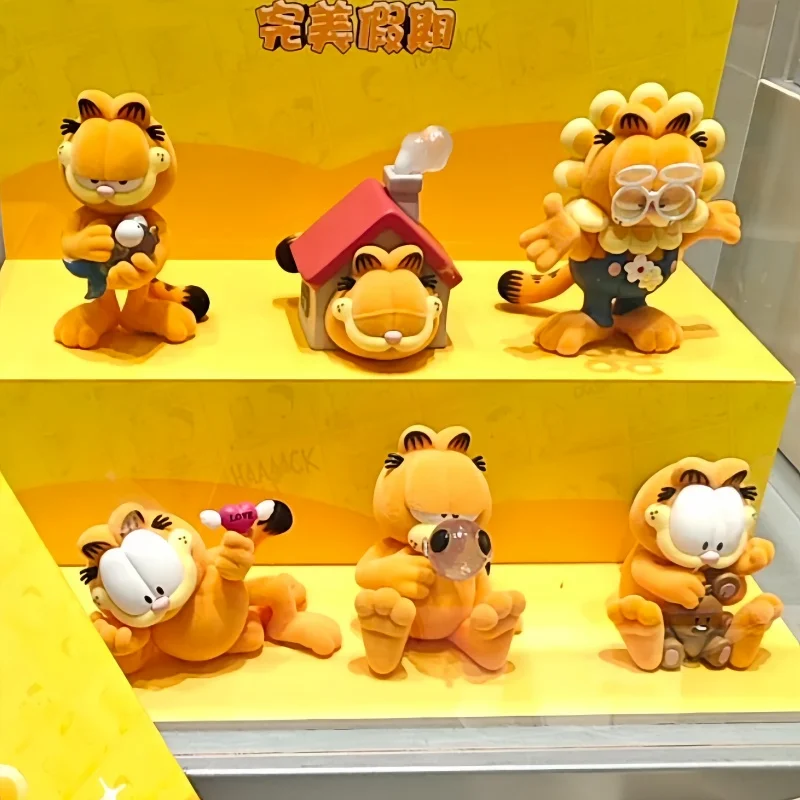 

Горячая подлинная серия Garfield Perfect Holiday, слепая коробка, модные игрушки, фигурки героев, каваи, загадочная коробка, украшения, милые подарки для девочек