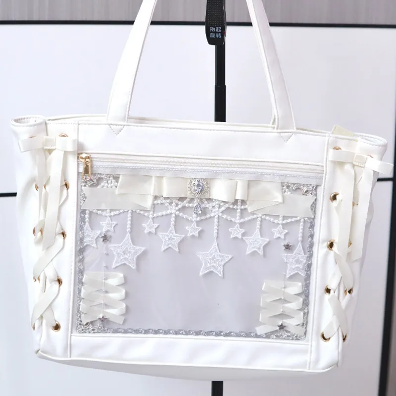 Ribbon Bow Board Clear Collector Lace Star Quadratic Element Goods Display Cosplay Badge Display Board Fill Ita Bag Decorative