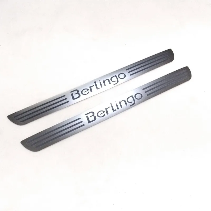 For Citroen Berlingo B9 MK2 II 2008 2009~2022 car Accessories Door sill scuff plates thresholds protector Stickers Welcome Pedal