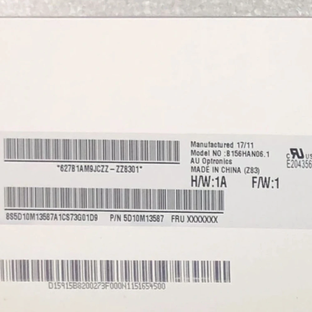 

B156HAN06.1 подходит для B156HAN04.1 B156HAN04.0 LTN156HL07-301 B156HAN01.1 B156HAN01.2 LTN156HL01 LTN156HL02 301 30-контактный EDP