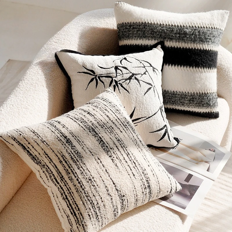 

Роскошная наволочка из жаккардового шенилла с мягким и уютным дизайном, с обработанным краем, для декора дома, гостиной, кровати, дивана