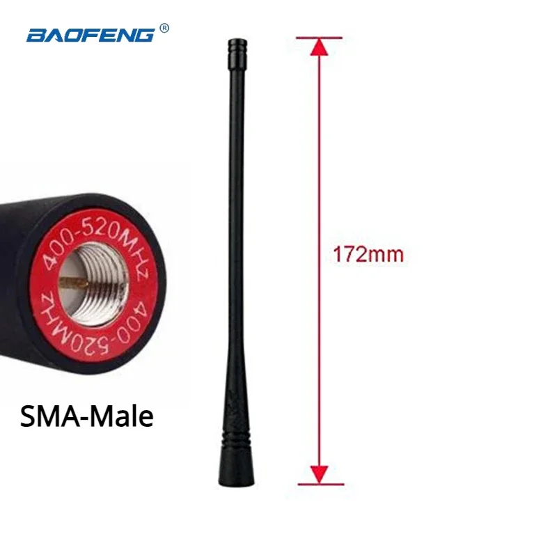 TYT Dual Band VHF/UHF 136-174MHz/400-520MHz Radio Antenna SMA-Male for TH-UV88 MD390 MD680 MD380G  Walkie-talkie Accessory