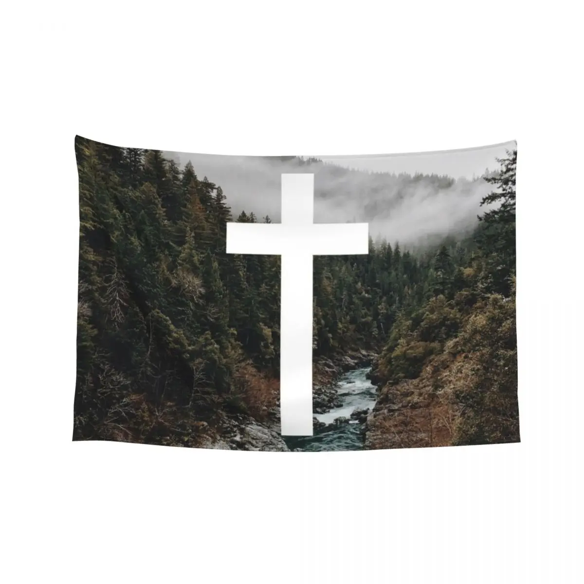 

Christian Cross Tapestry Aesthetic Room Decors Decorative Wall Nordic Home Decor Tapestry