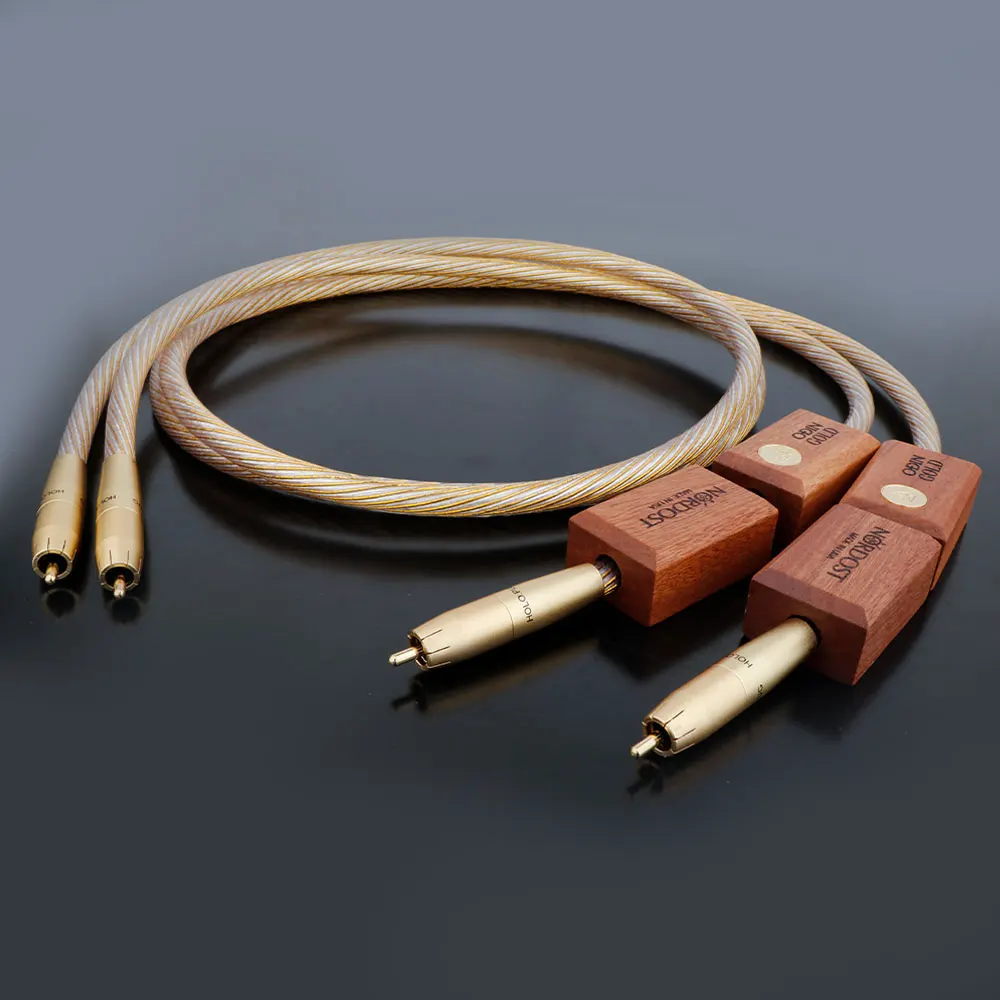 Pair Nordost ODIN2 RCA cable XLR Cable 8N OCC OFC Pure Copper Gold Reference Interconnects Wire Audiophile For Amplifier CD