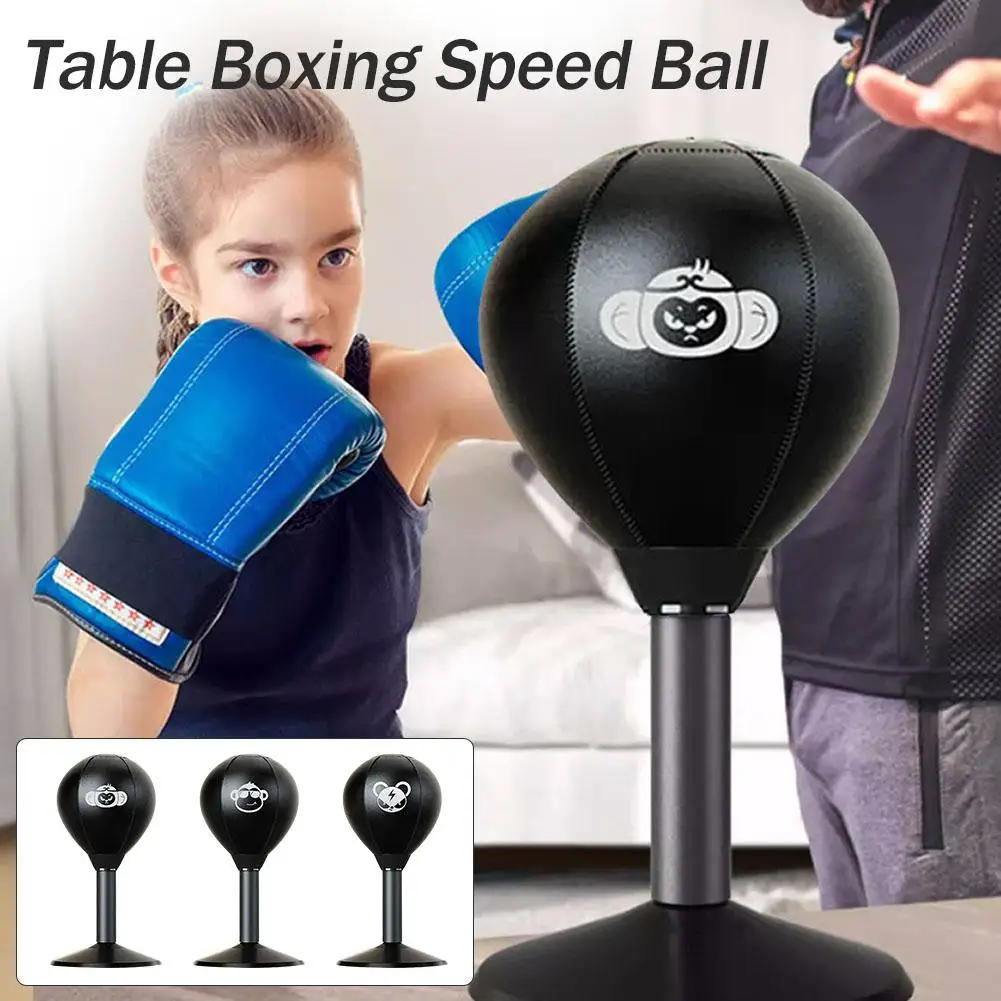 Adult Children Desktop Boxing Punch Ball Fighting Speed Ball Stress Relief Thai Boxing Training Sports Equipment Funny Gifts