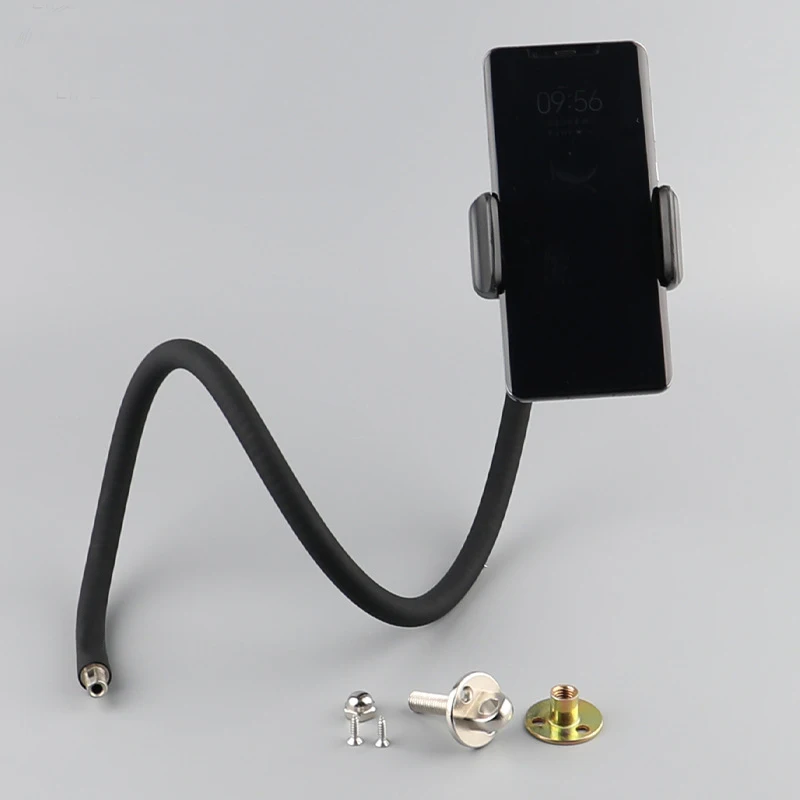 Flexible Arm Monopod Rod Sofa Lazy Stands Holder with Ball Head Clip Holder for Mobile Phones Tablets PC view 5