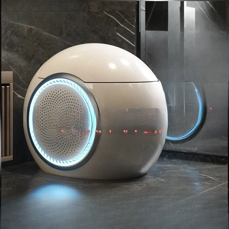 

Guard No water pressure limit Egg-shaped smart toilet Automatic toilet
