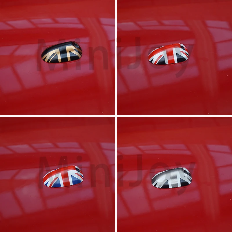 Union Jack Car Wiper Water Spray Nozzle Covers For MINI Cooper S One Countryman Clubman F54 F55 F57 F56 F60 Auto-Accessories