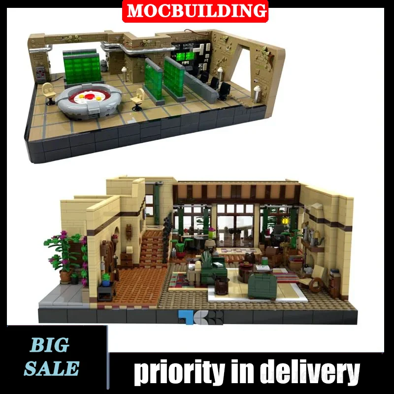 MOC Space Movie Base Model Building Block Assembly DIY Building Boys Collection Toys