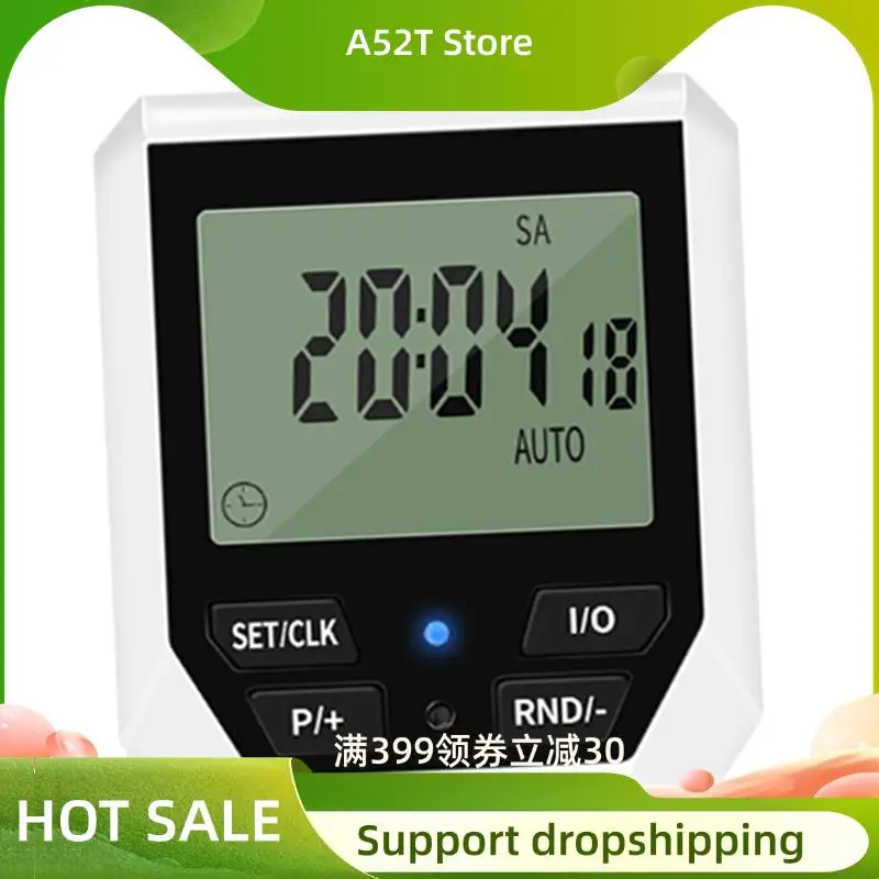 

A52T умная розетка с таймером, цифровой электронный таймер, вилка европейского стандарта, ЖК-дисплей, программируемый контроль времени, автоматическая защита