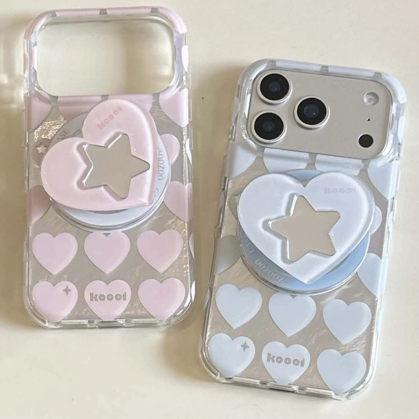 

Ins пара любовь магнитный держатель-подставка imd чехол для телефона для iphone 17 15 pro max 13 14 16 pro max милое сердце задняя крышка