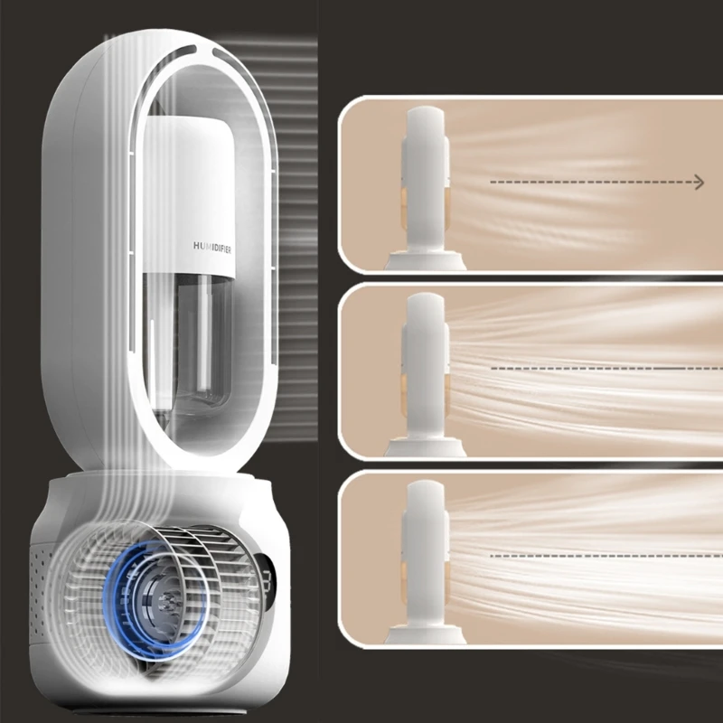 개인 증발 공기 냉각기 휴대용 냉각 팬, 조용한 3 단 USB 전원, 책상 테이블 팬, 침실 홈 오피스용