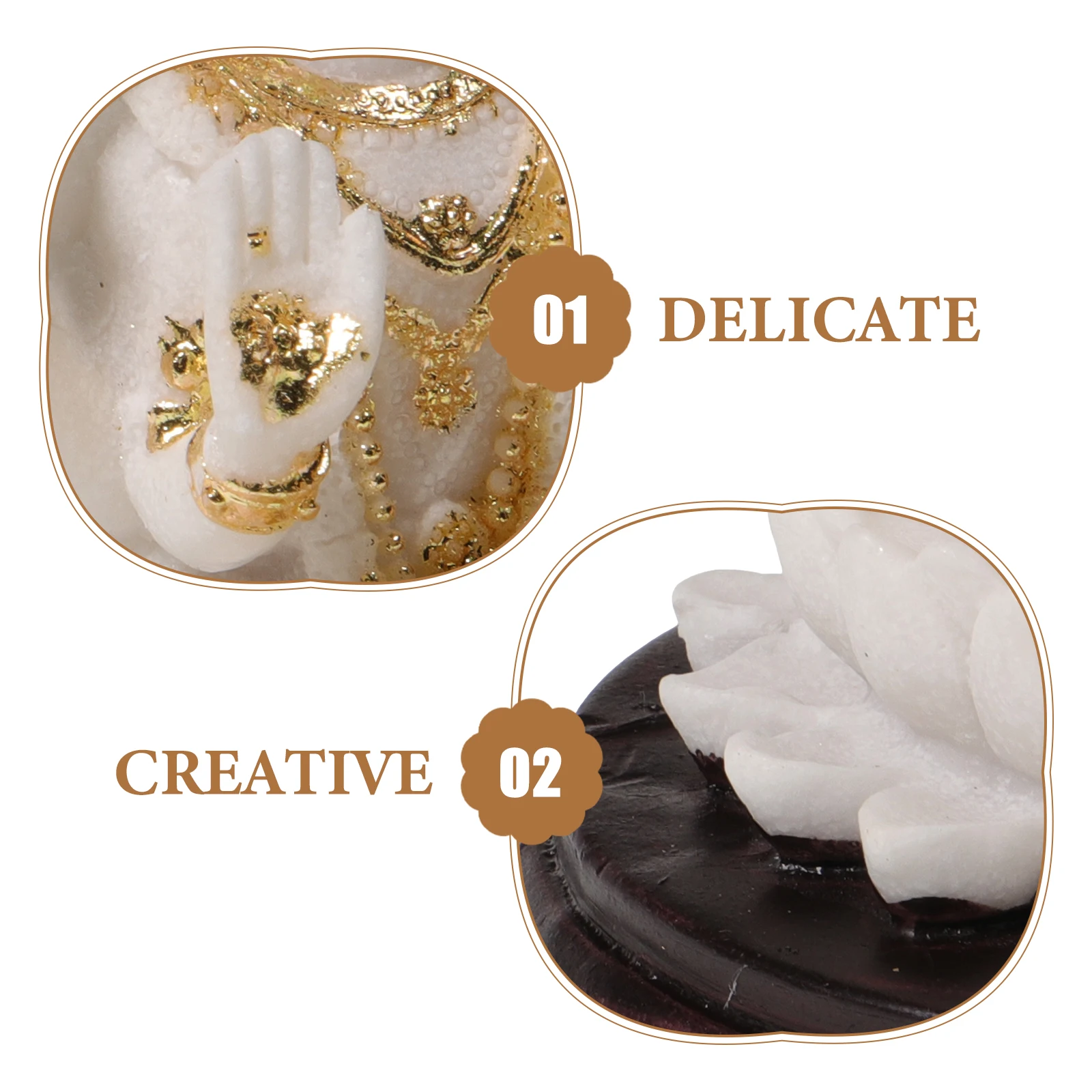 

Creative Indian Buddha Statue Resin Craft for Desktop Decor Living Room Cabinet Hand Polished Vintage Style Ornament Home Gift