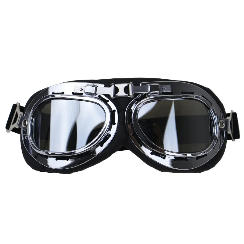 نظارات ركوب الدراجات النارية نظارات ريترو نظارات الغبار يندبروف الرمال الرجعية خوذة نظارات