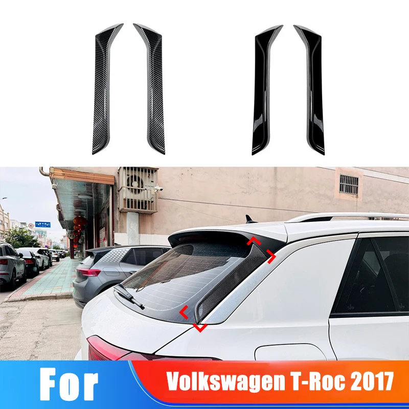 

For Volkswagen T-Roc 2017 Car Window Trim Lip Spoiler Side Wing Spoiler Car Sticker Decoration Modification Accessories