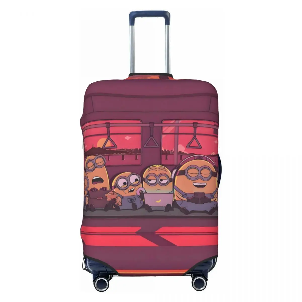 

Модный забавный чехол для багажа M-Miniones на заказ, пыленепроницаемый, милый мультяшный фильм, дорожные чехлы для чемоданов